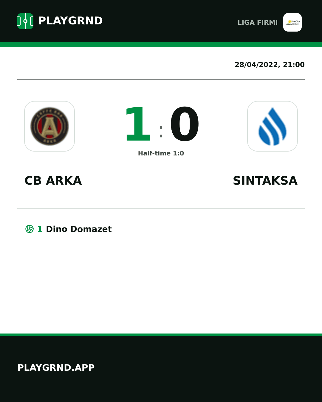 Instagram artwork: CB Arka 1:0 Sintaksa
