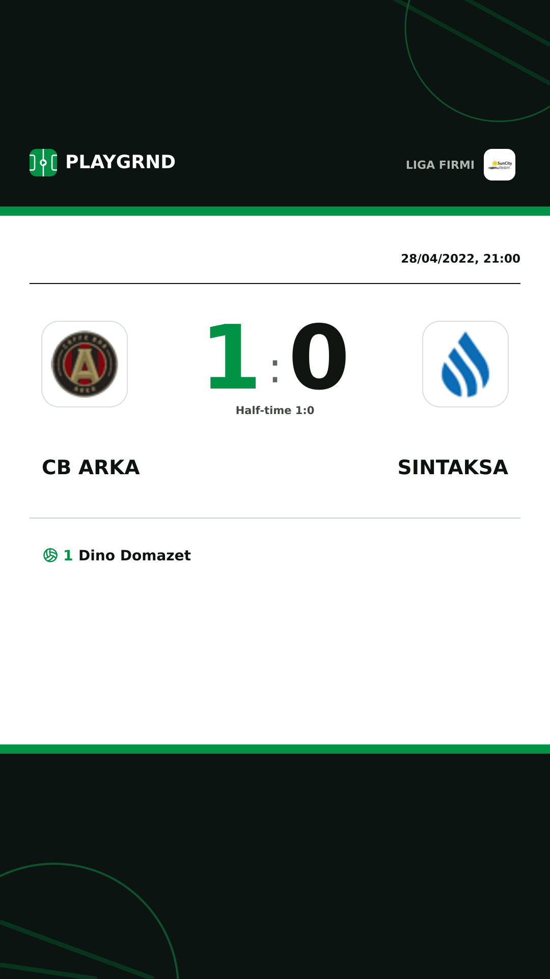 Instagram artwork: CB Arka 1:0 Sintaksa