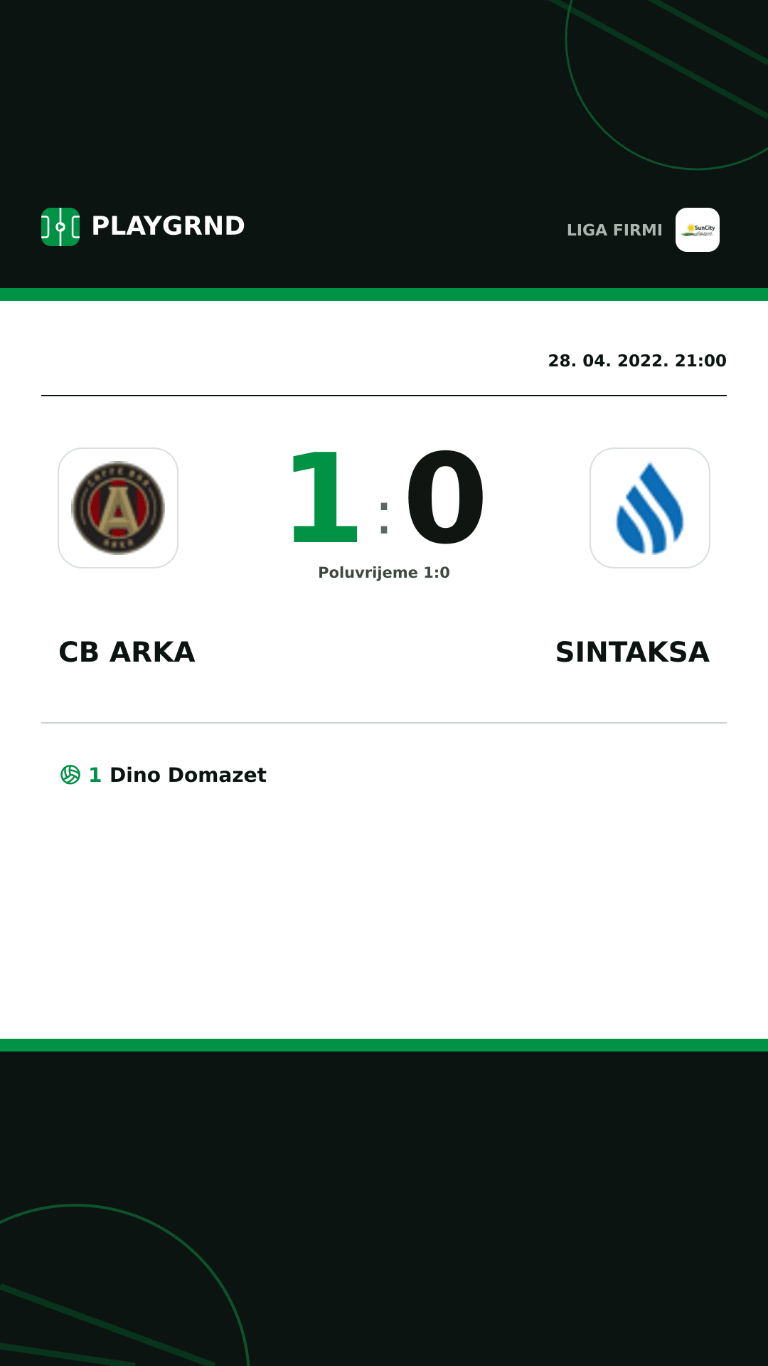 Instagram slika: CB Arka 1:0 Sintaksa