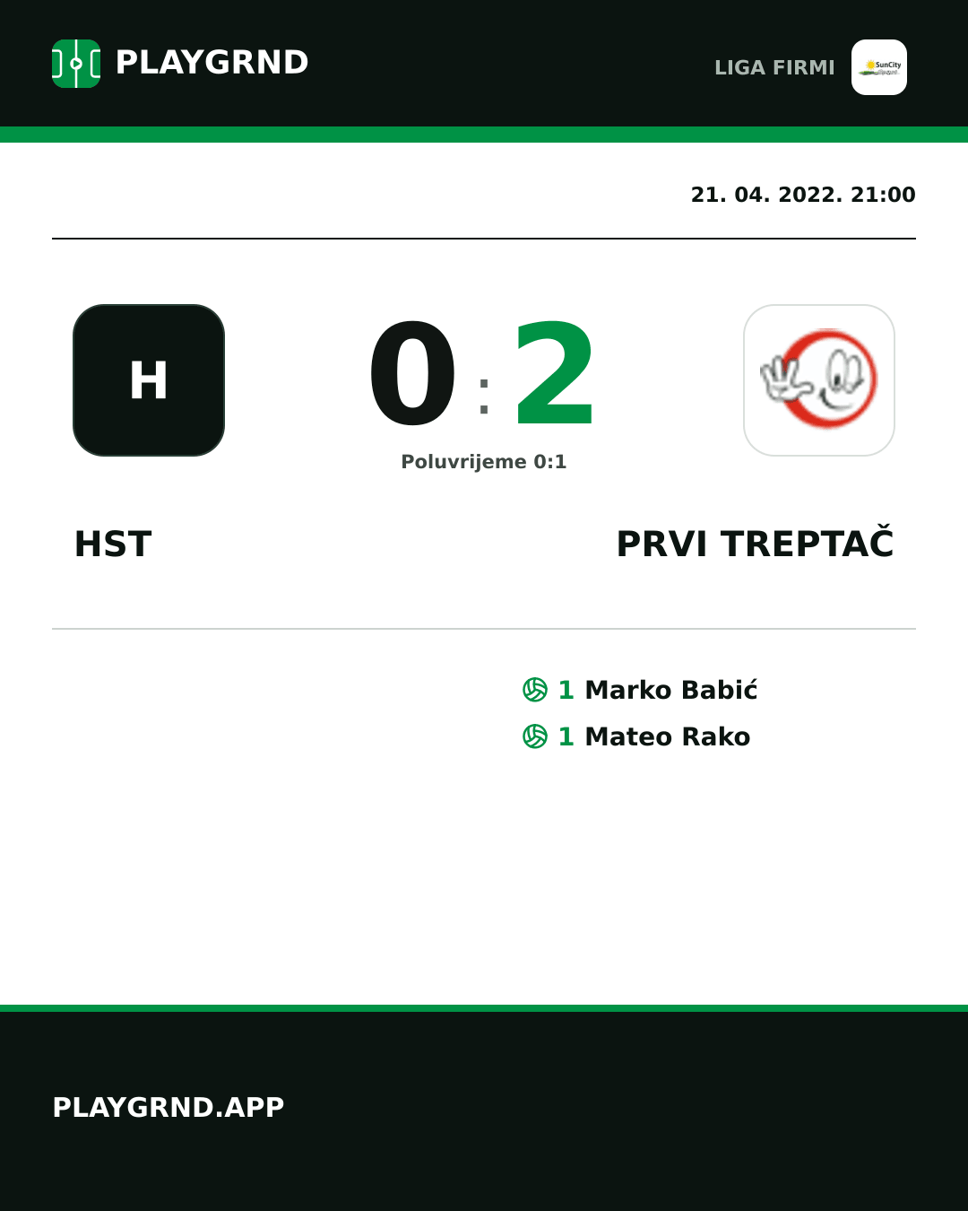 Instagram slika: Hst 0:2 Prvi Treptač