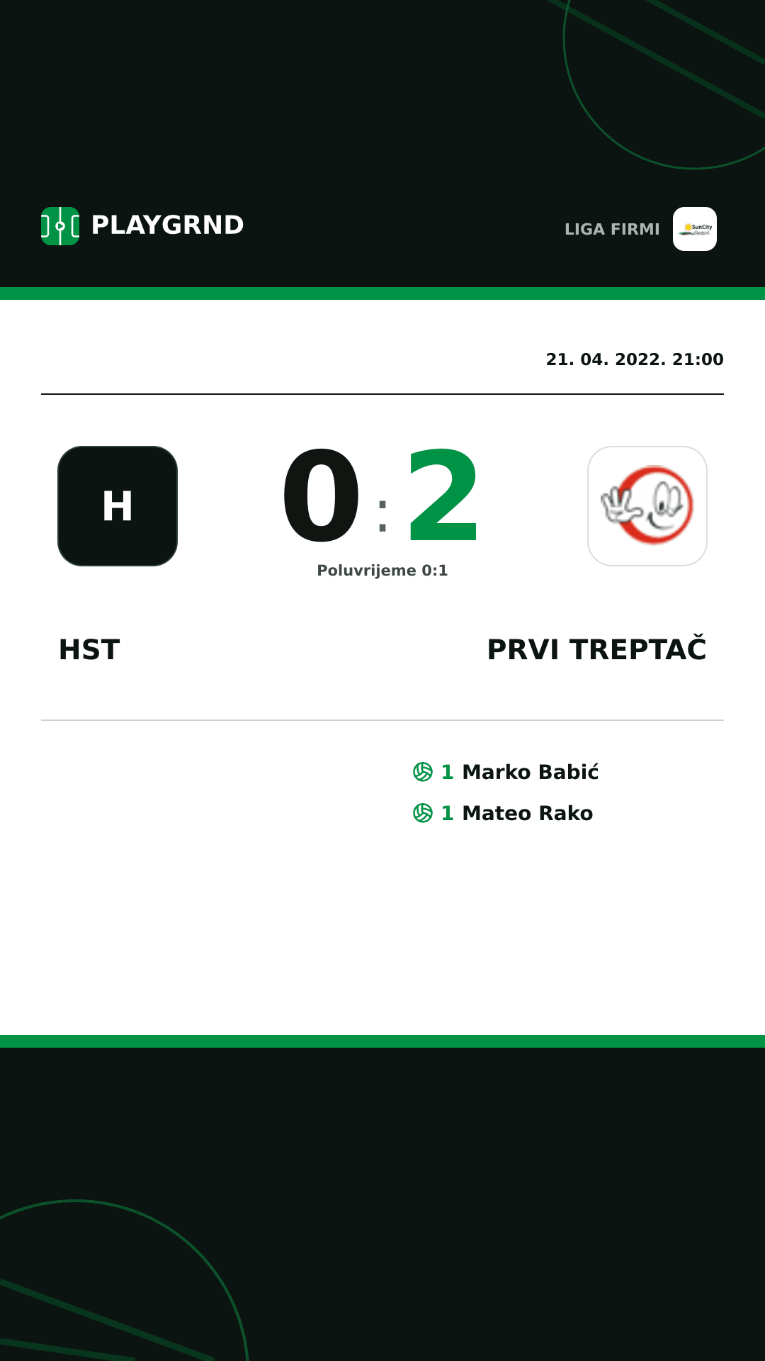 Instagram slika: Hst 0:2 Prvi Treptač