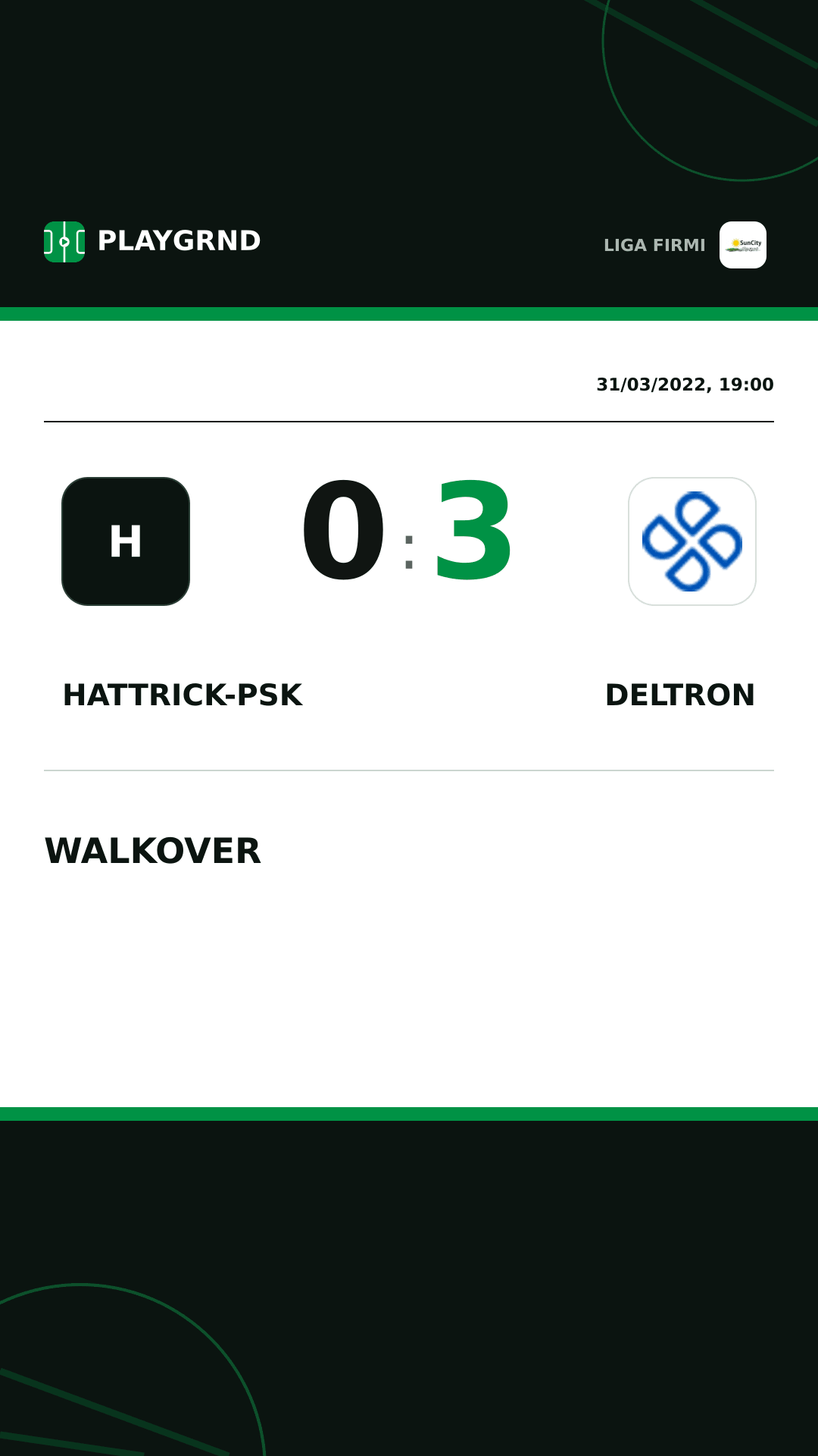 Instagram artwork: Hattrick-Psk 0:3 Deltron