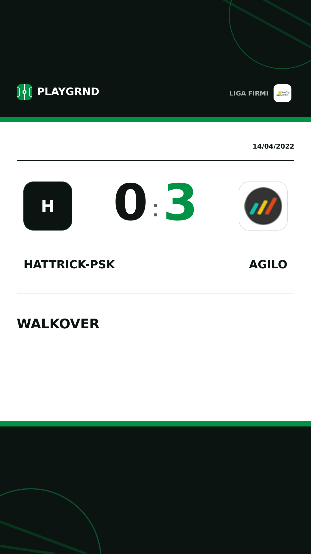 Instagram artwork: Hattrick-Psk 0:3 Agilo