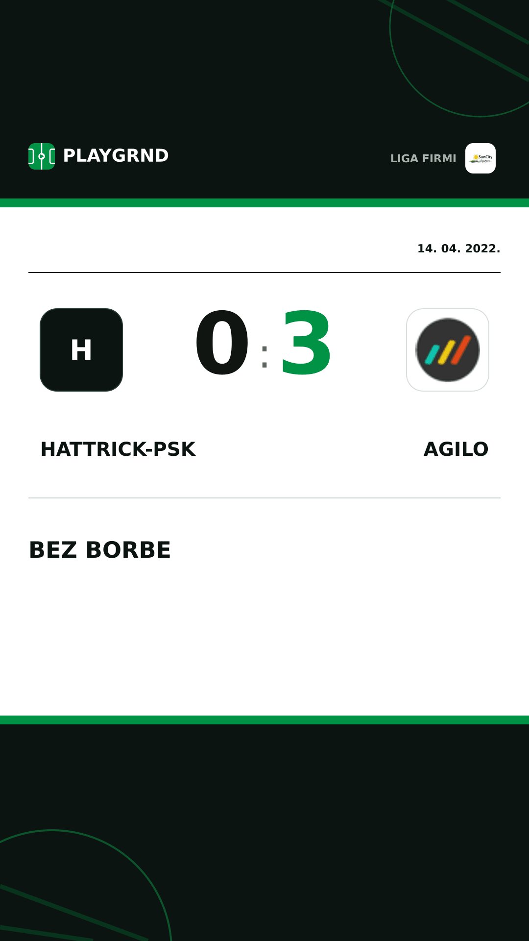 Instagram slika: Hattrick-Psk 0:3 Agilo