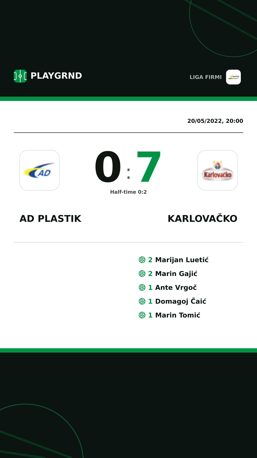 Instagram artwork: AD Plastik 0:7 Karlovačko