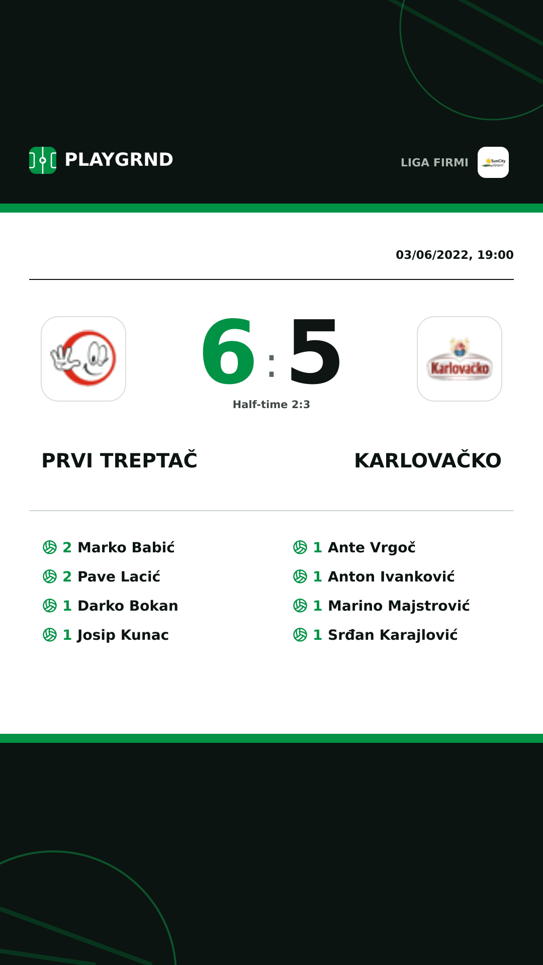 Instagram artwork: Prvi Treptač 6:5 Karlovačko
