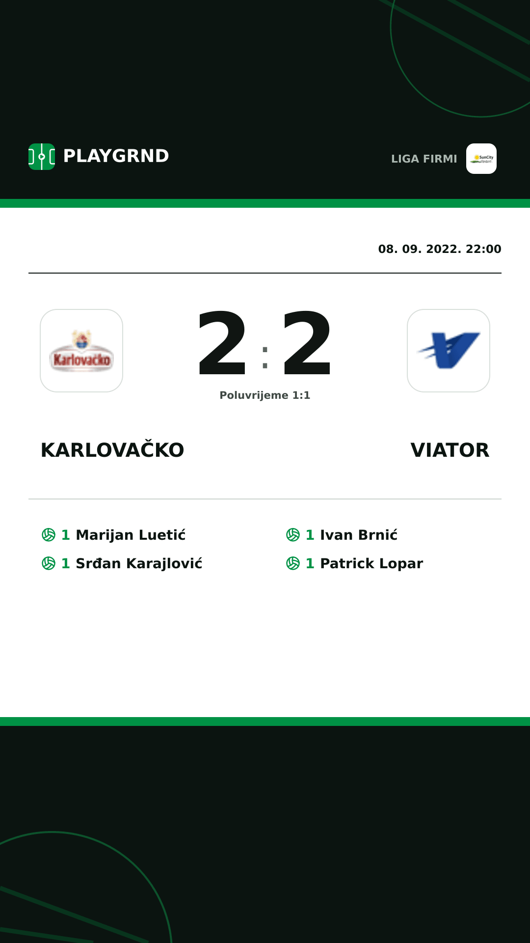 Instagram slika: Karlovačko 2:2 Viator