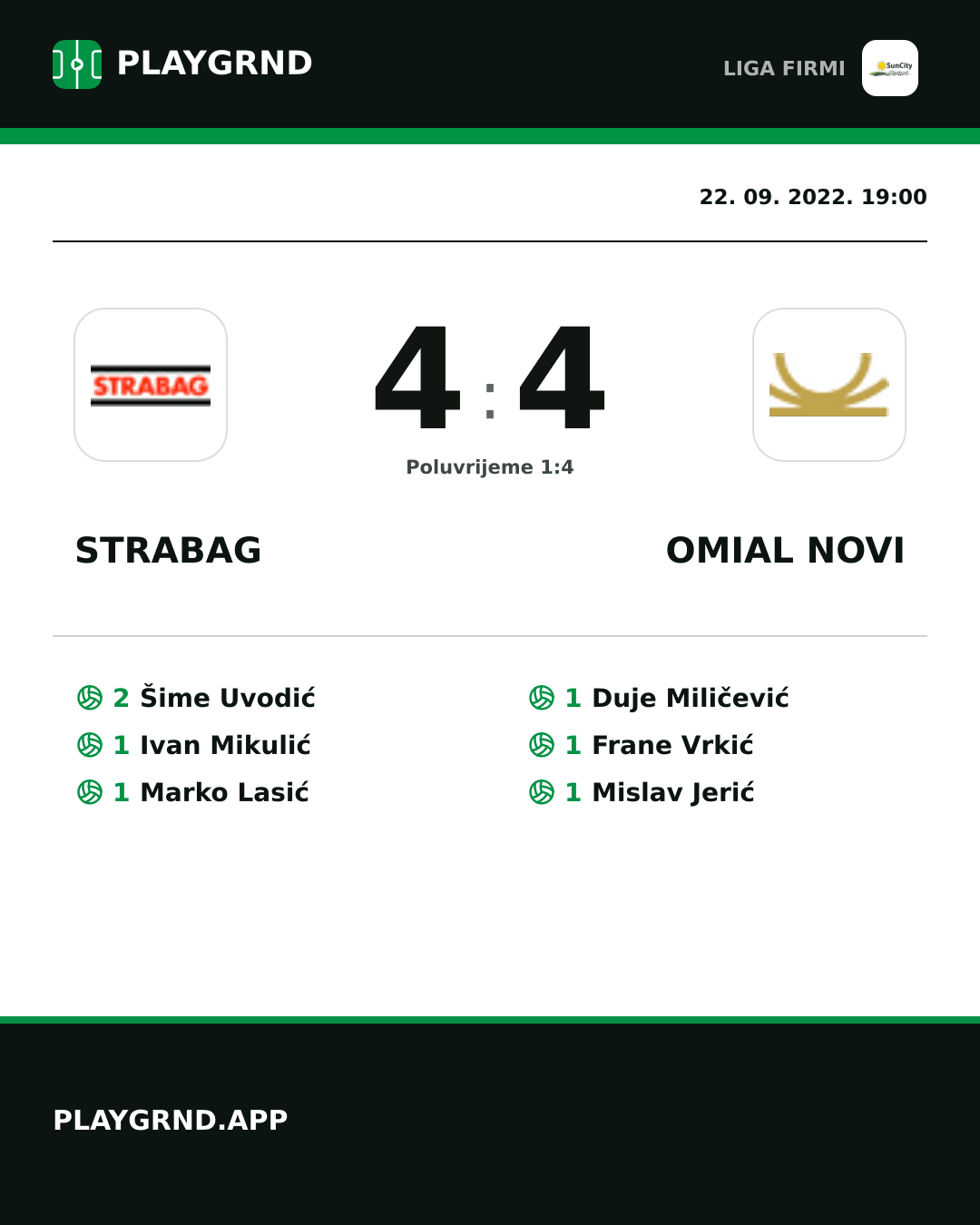 Instagram slika: Strabag 4:4 Omial Novi