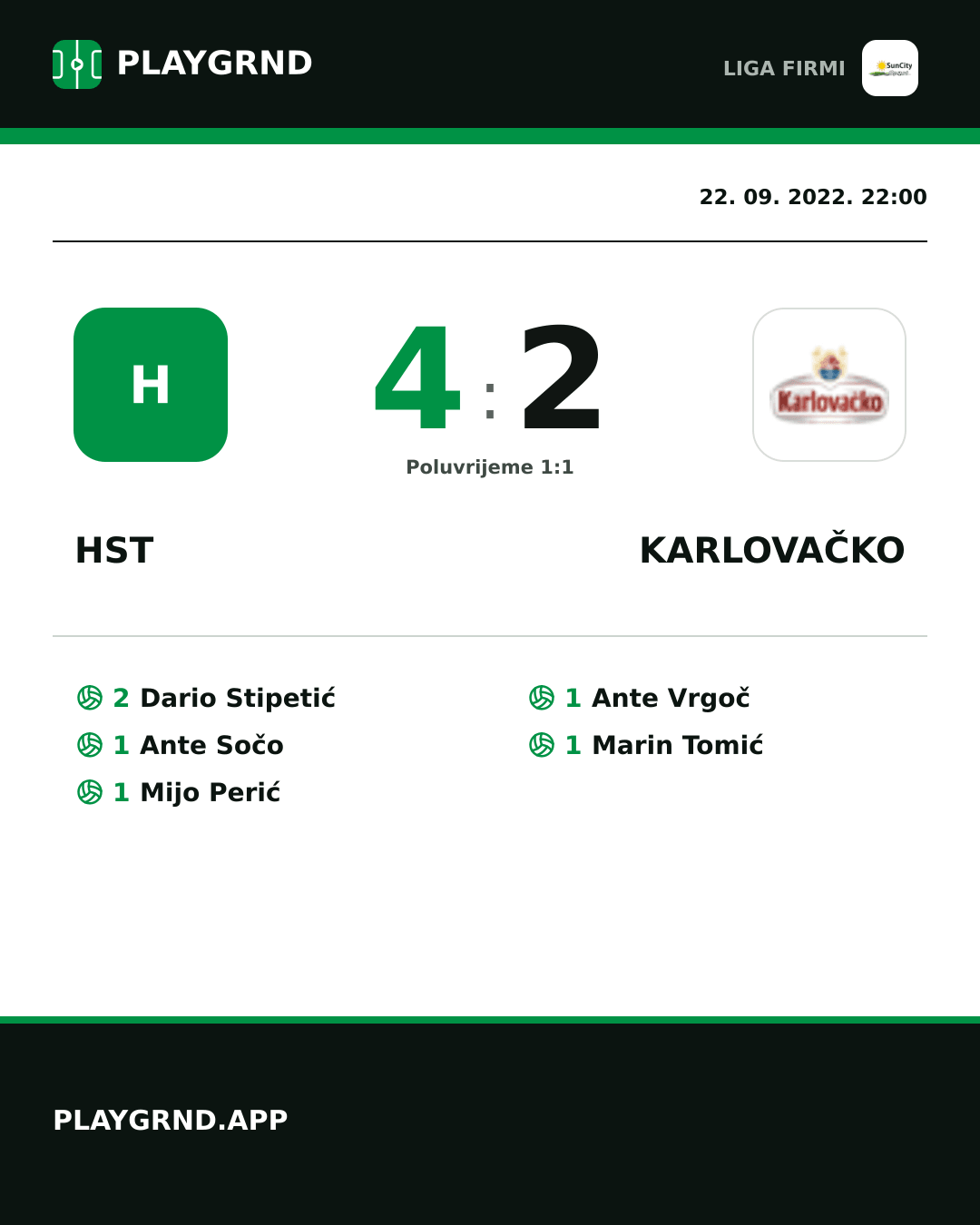 Instagram slika: Hst 4:2 Karlovačko