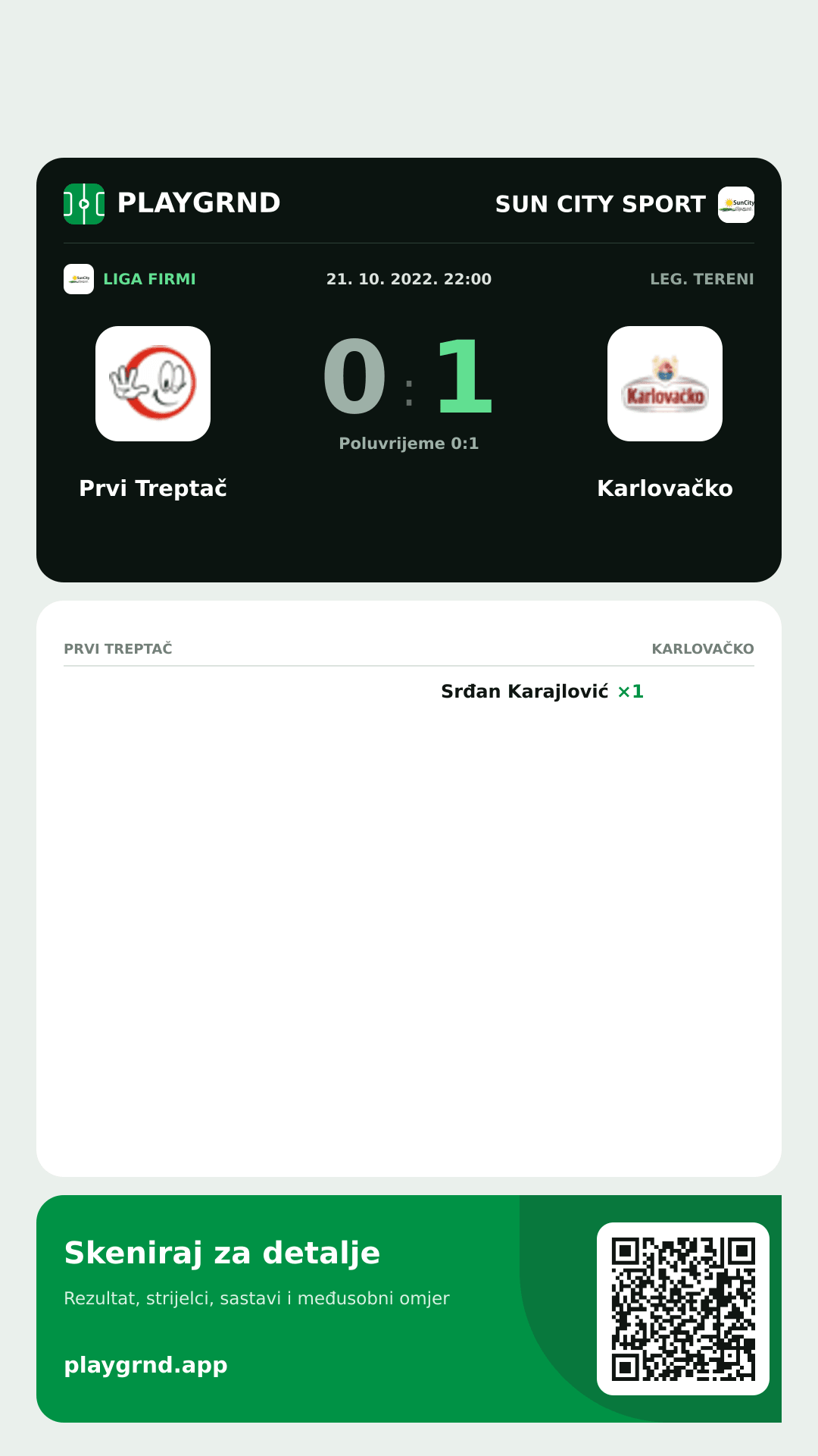 Story slika: Prvi Treptač 0:1 Karlovačko