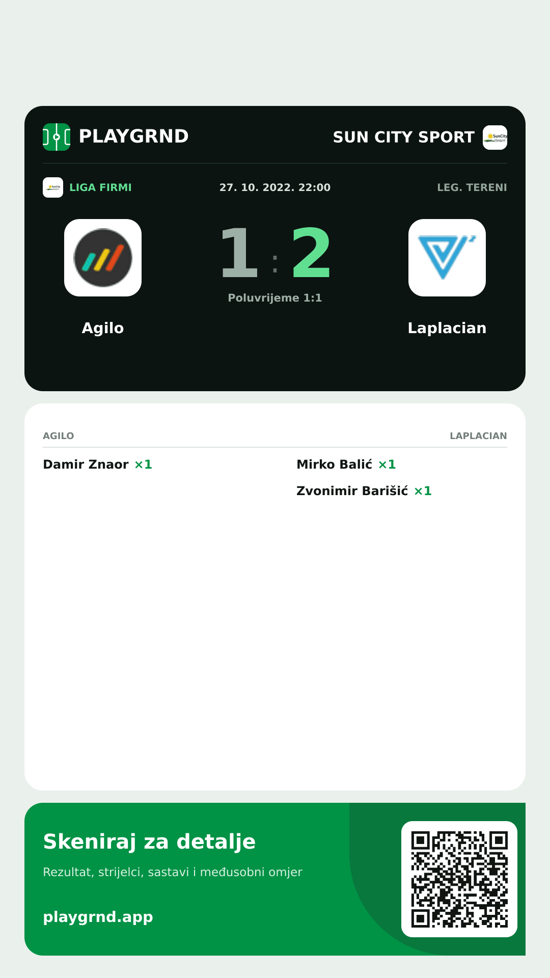 Story slika: Agilo 1:2 Laplacian