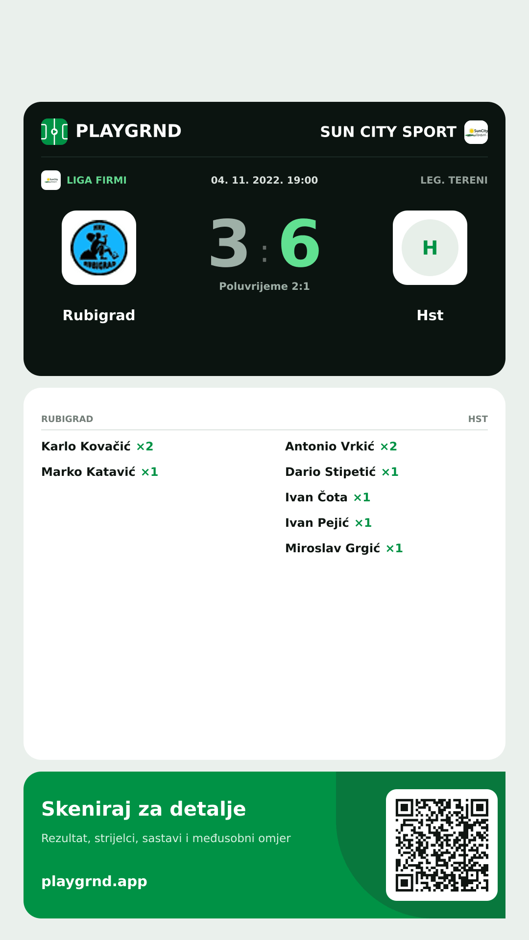 Story slika: Rubigrad 3:6 Hst