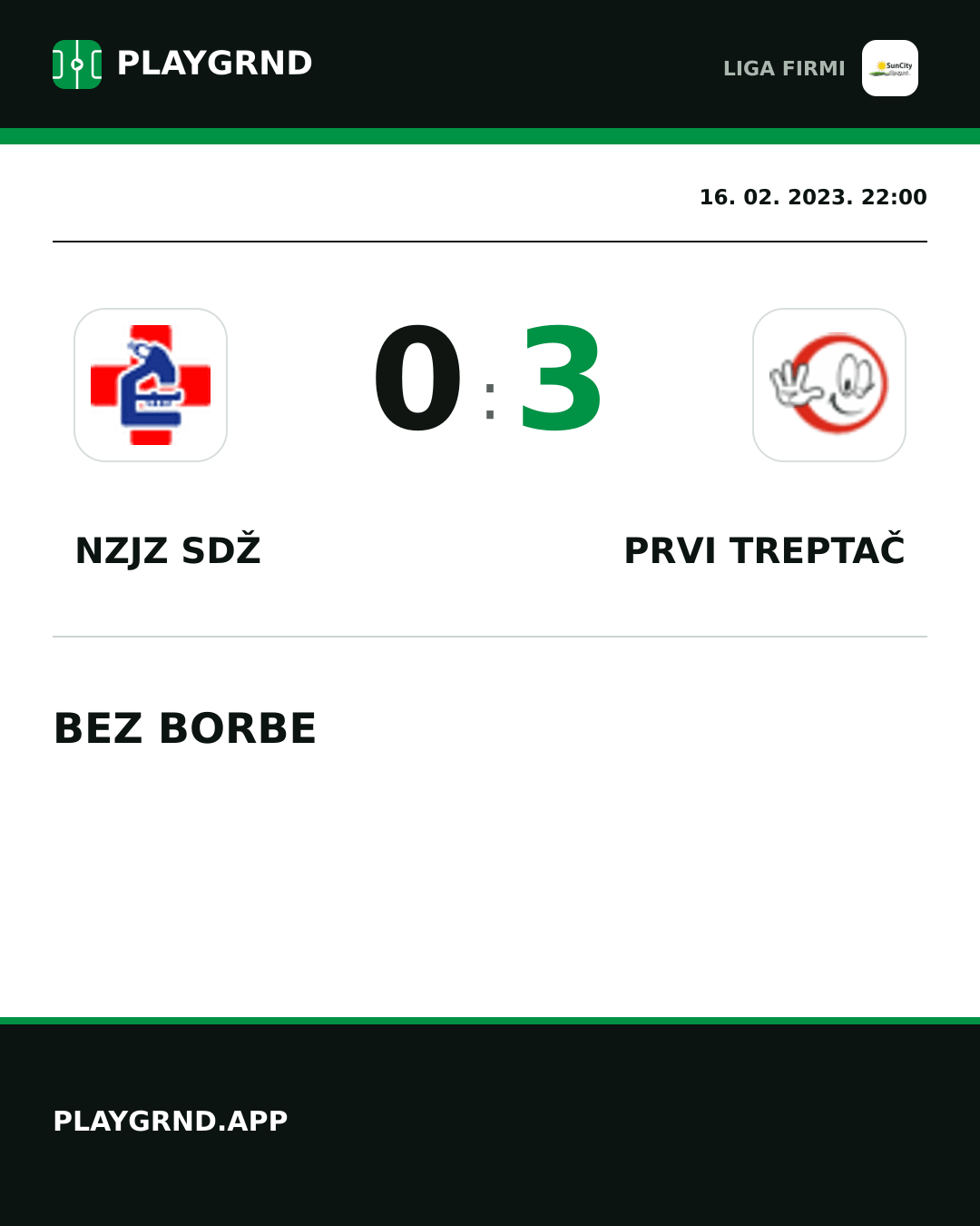 Instagram slika: Nzjz Sdž 0:3 Prvi Treptač