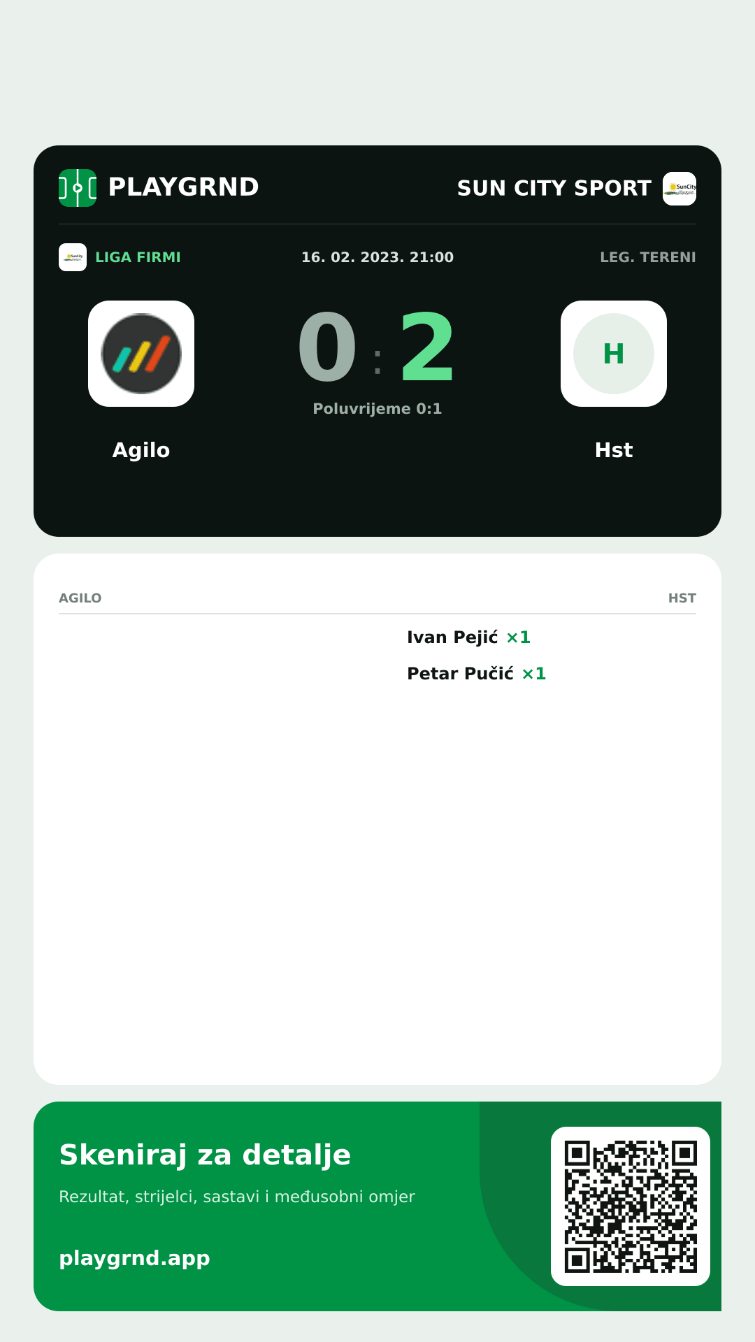 Story slika: Agilo 0:2 Hst