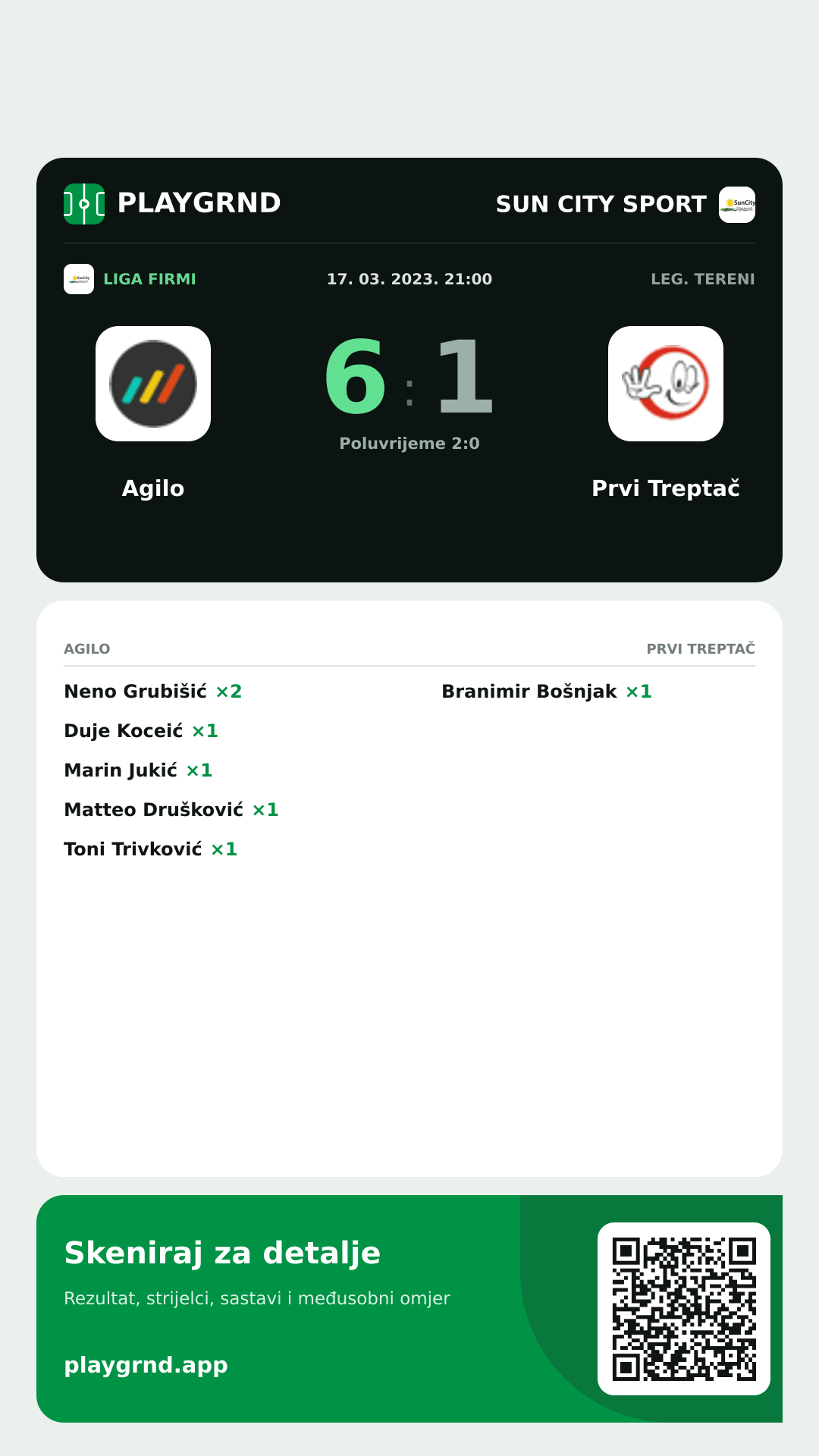Story slika: Agilo 6:1 Prvi Treptač