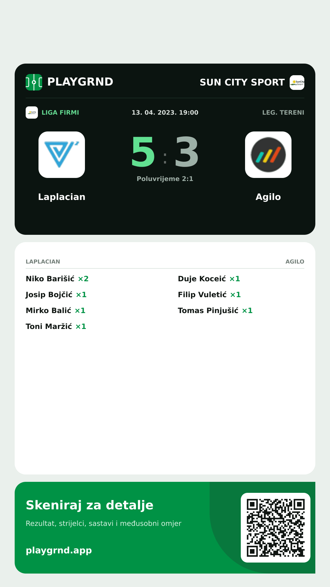 Story slika: Laplacian 5:3 Agilo