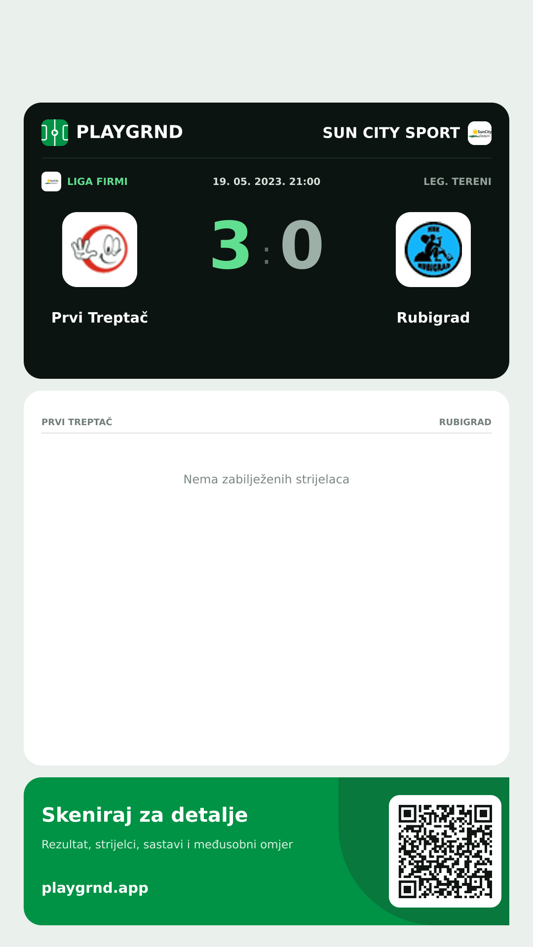 Story image: Prvi Treptač 3:0 Rubigrad