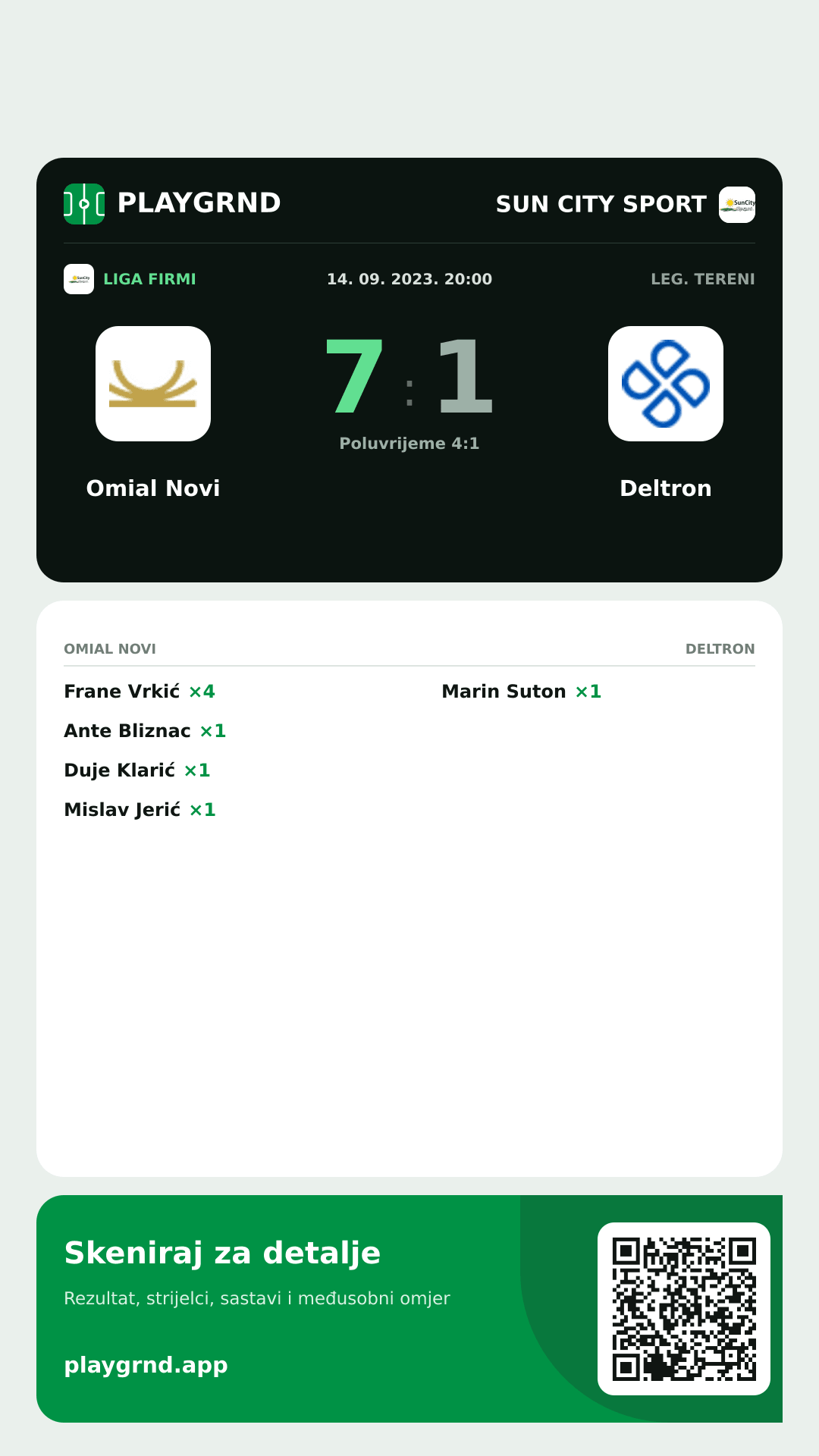 Story slika: Omial Novi 7:1 Deltron