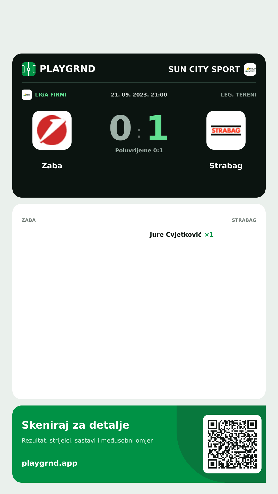 Story slika: Zaba 0:1 Strabag