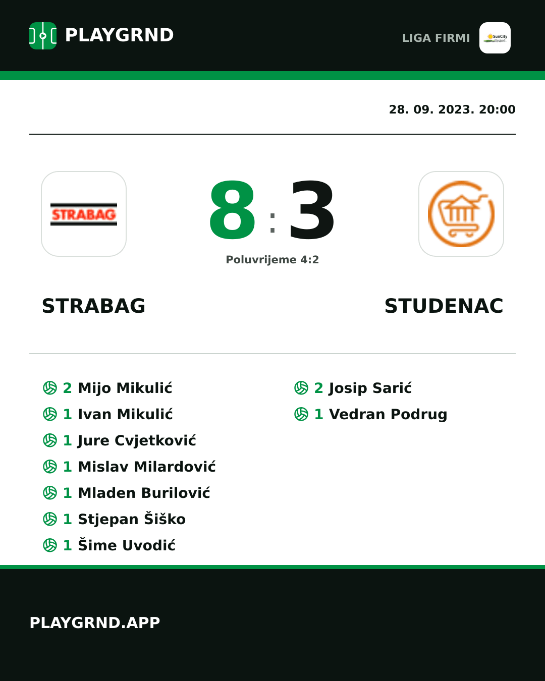 Instagram slika: Strabag 8:3 Studenac