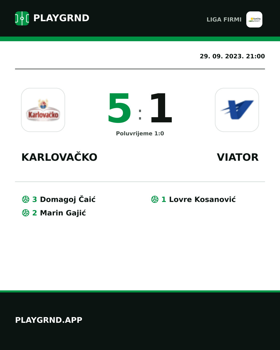 Instagram slika: Karlovačko 5:1 Viator