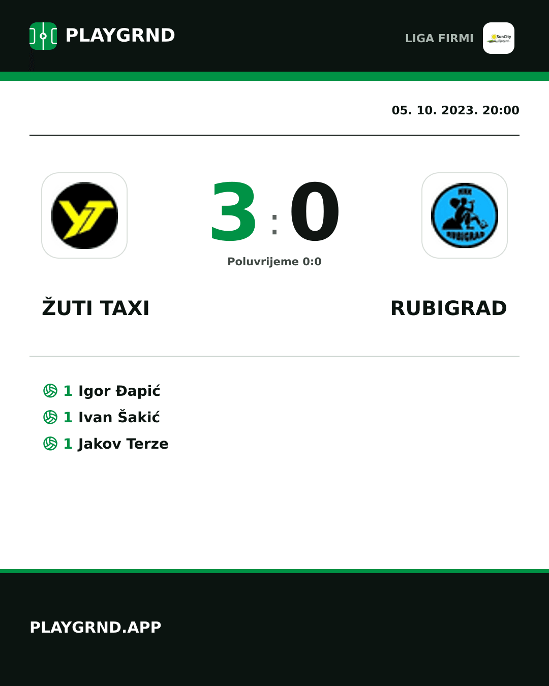 Instagram slika: Žuti Taxi 3:0 Rubigrad