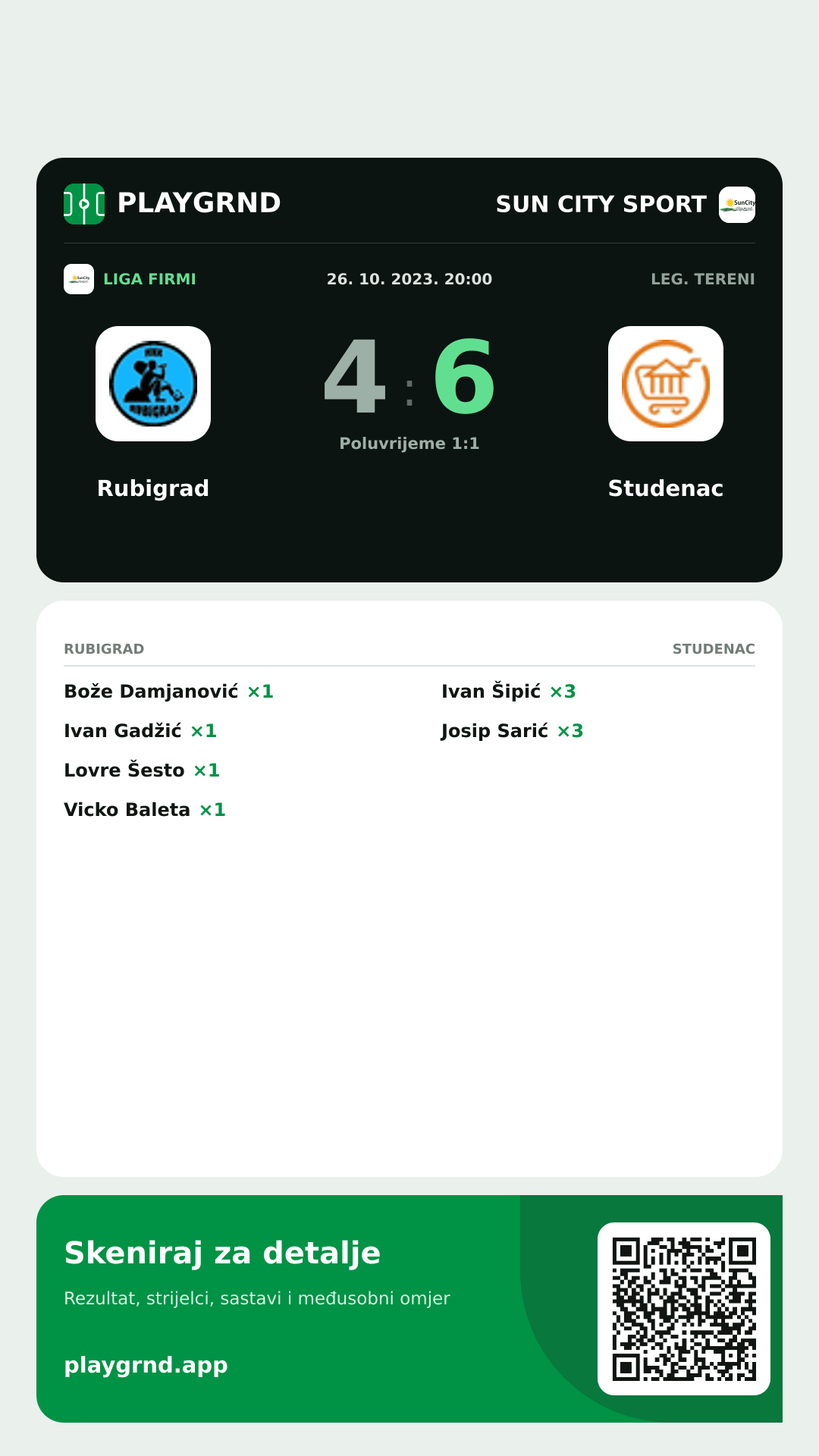Story slika: Rubigrad 4:6 Studenac