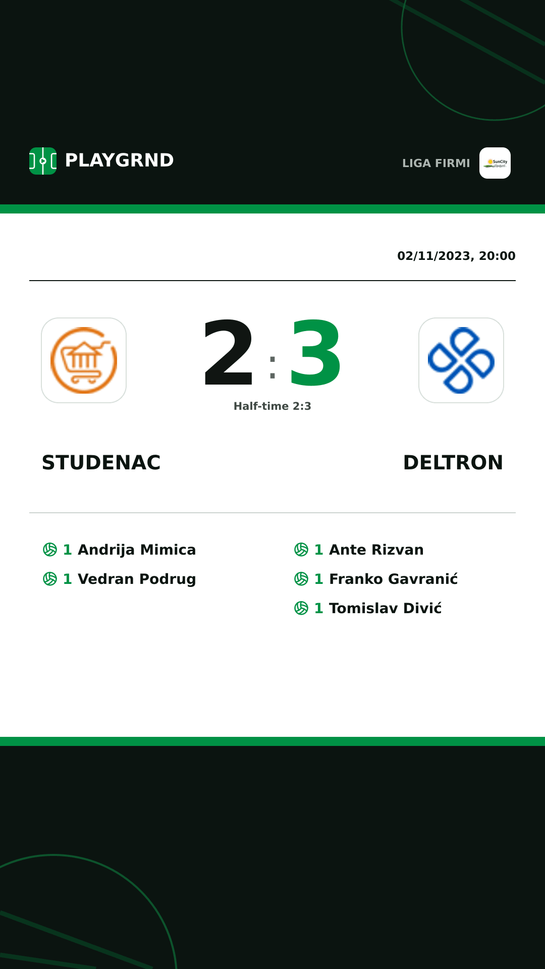 Instagram artwork: Studenac 2:3 Deltron
