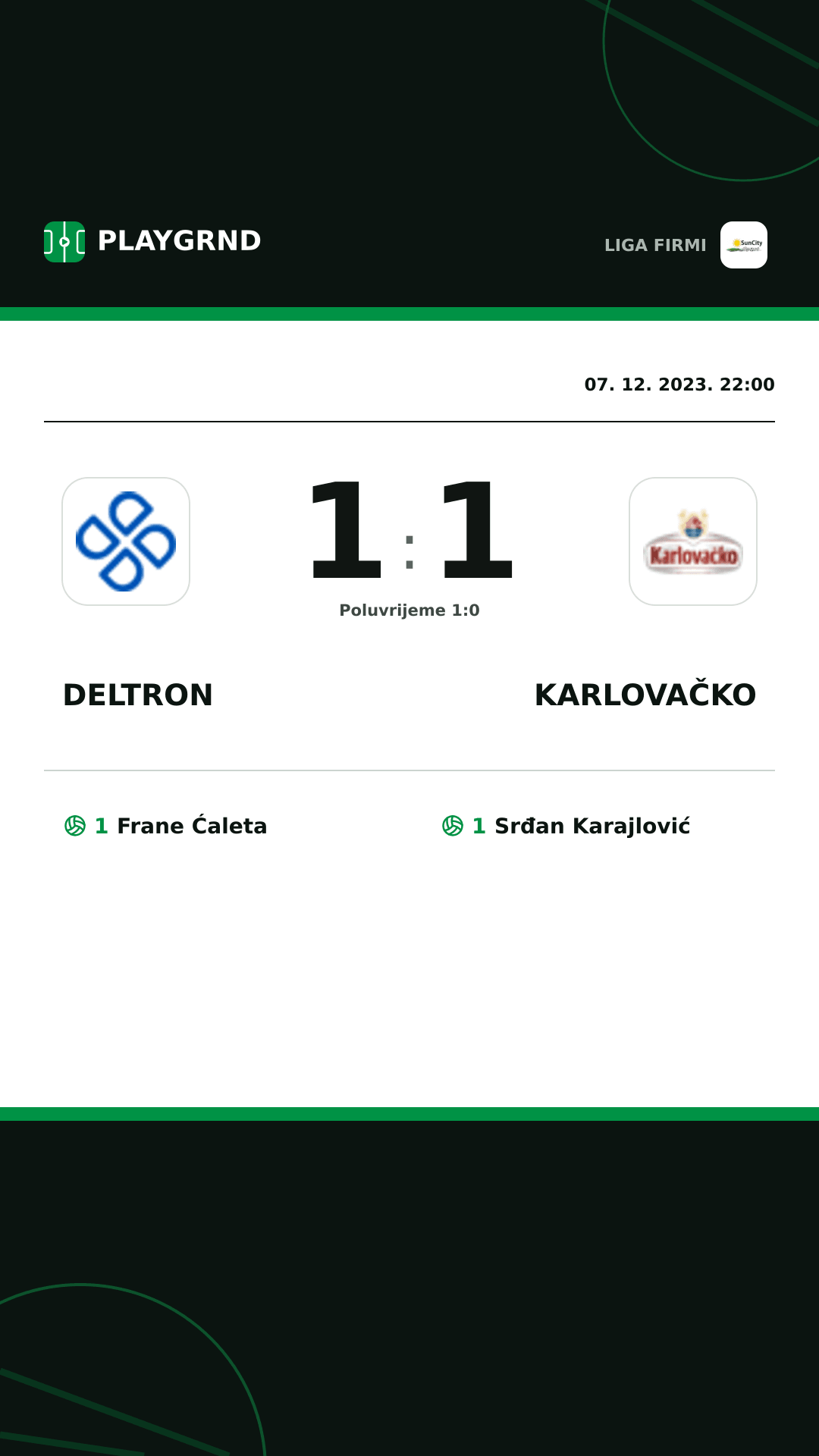 Instagram slika: Deltron 1:1 Karlovačko