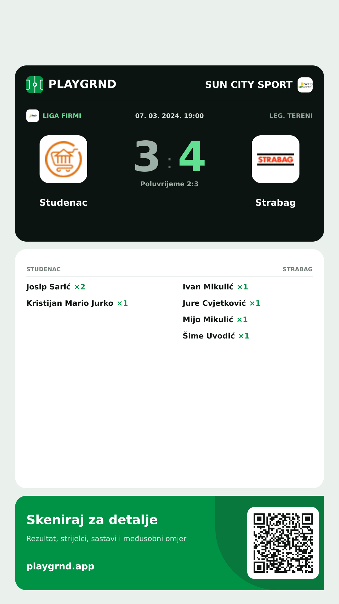 Story slika: Studenac 3:4 Strabag