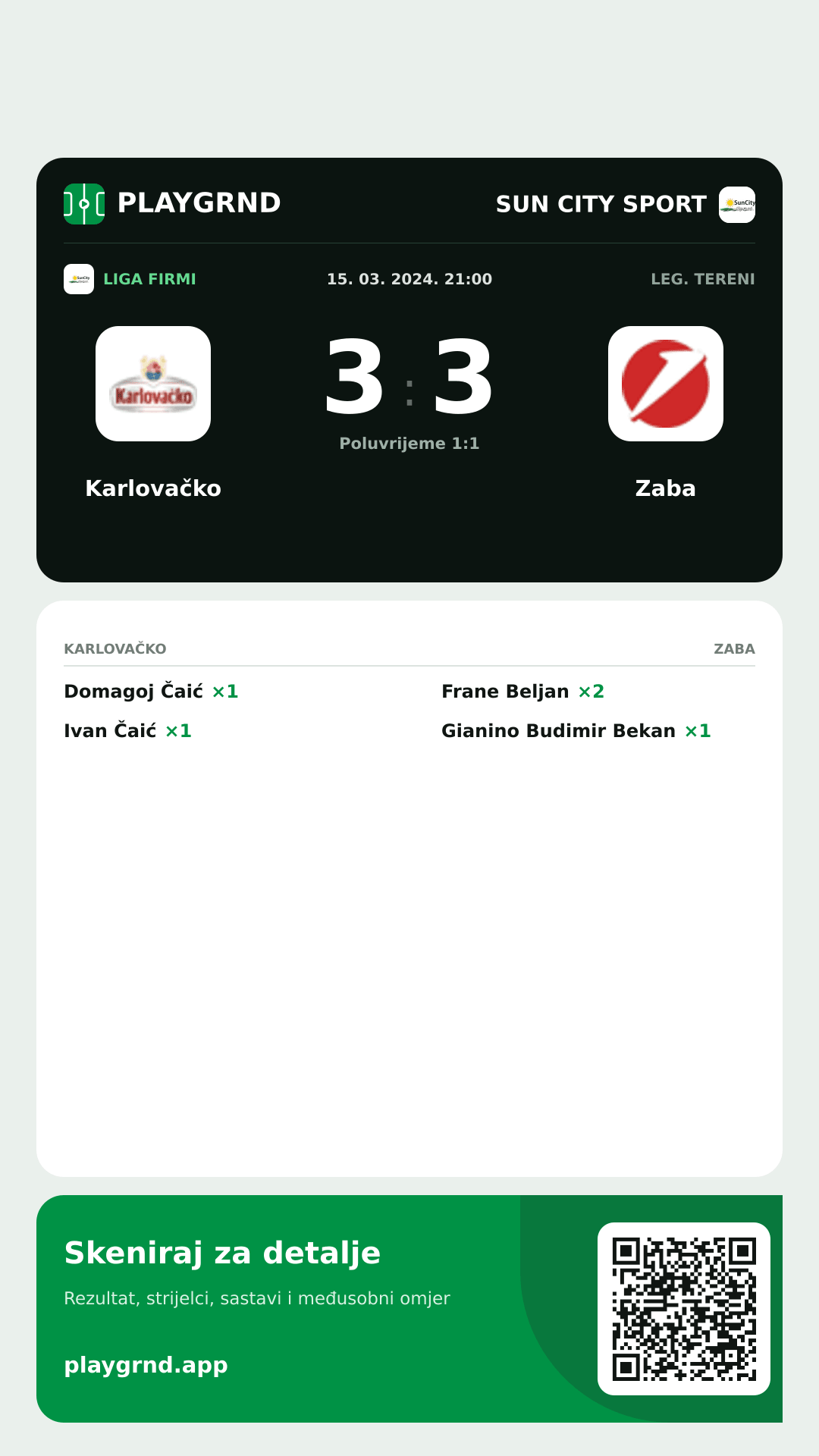Story slika: Karlovačko 3:3 Zaba