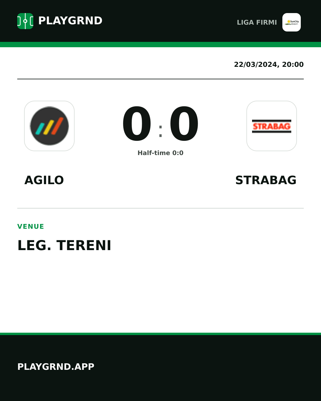 Instagram artwork: Agilo 0:0 Strabag