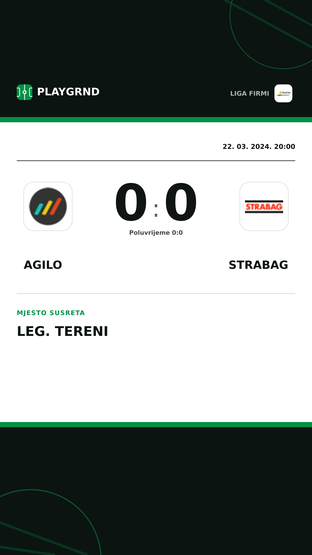 Instagram slika: Agilo 0:0 Strabag