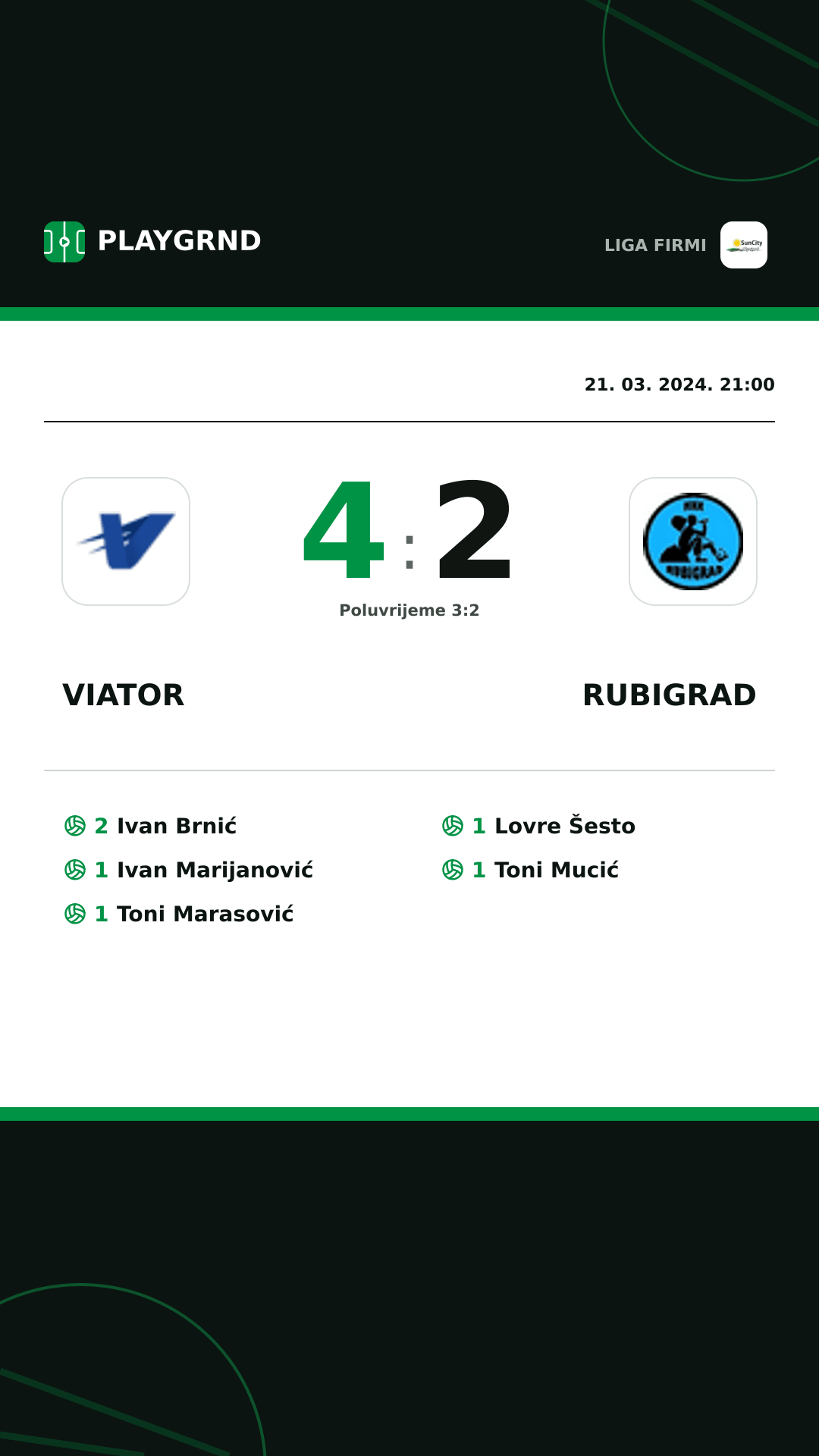 Instagram slika: Viator 4:2 Rubigrad