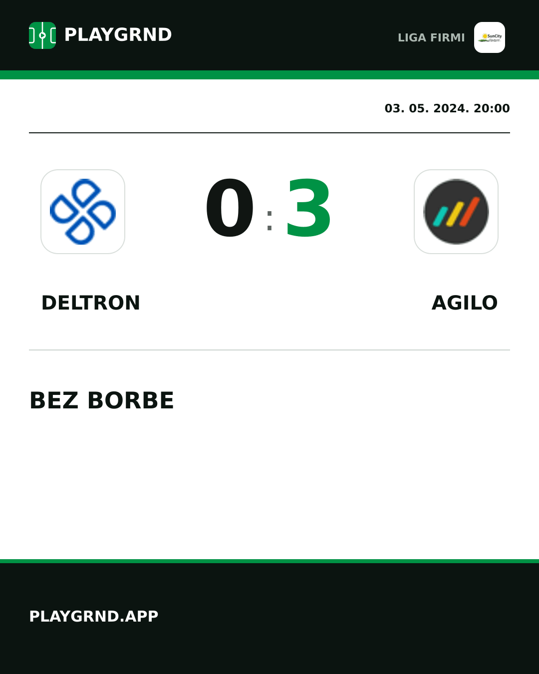 Instagram slika: Deltron 0:3 Agilo