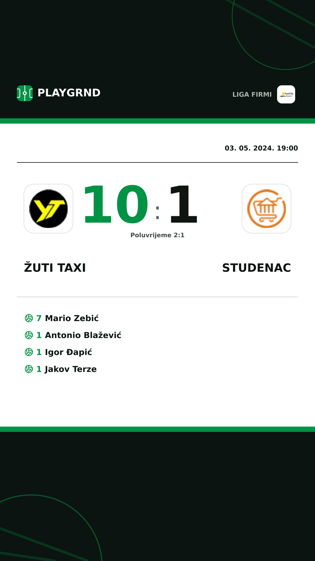 Instagram slika: Žuti Taxi 10:1 Studenac