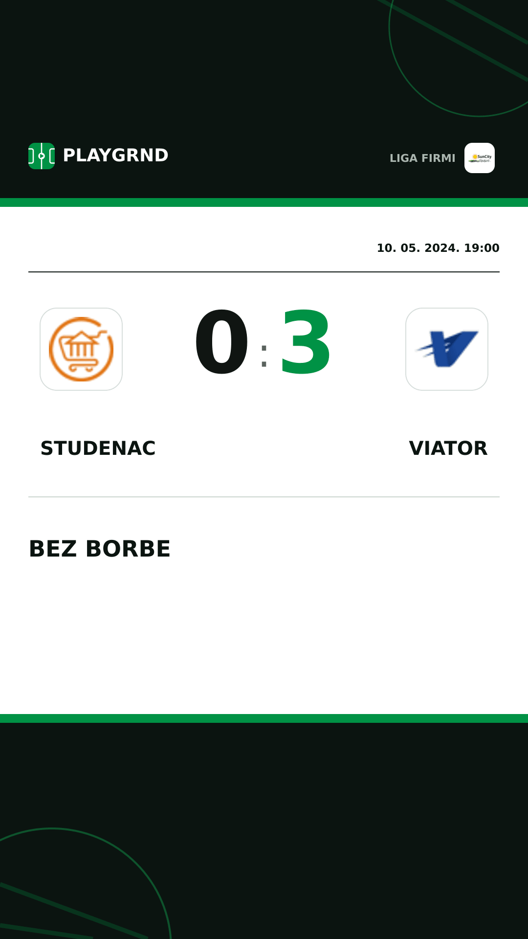Instagram slika: Studenac 0:3 Viator
