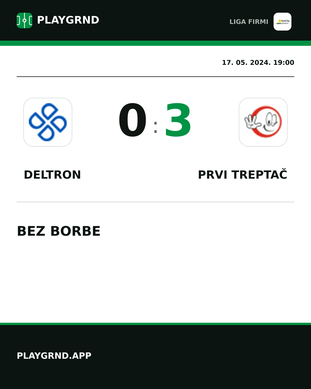 Instagram slika: Deltron 0:3 Prvi Treptač