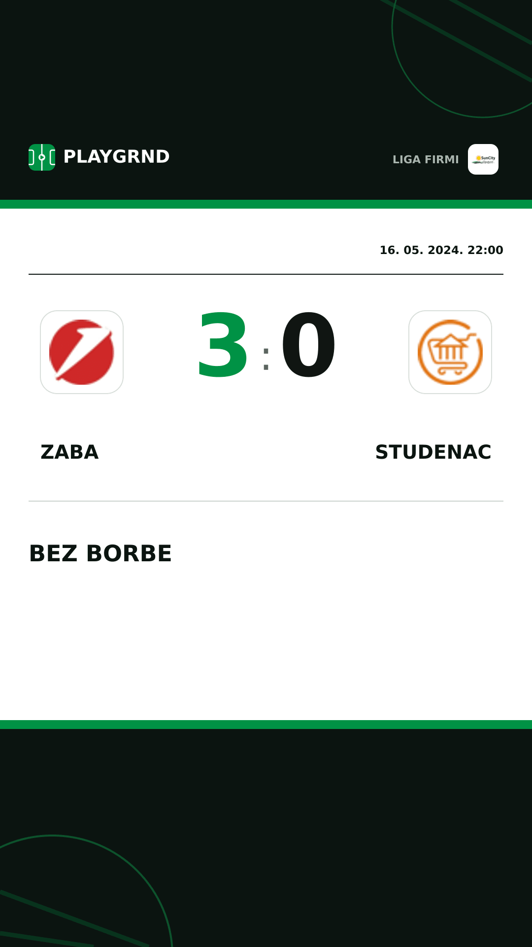 Instagram slika: Zaba 3:0 Studenac