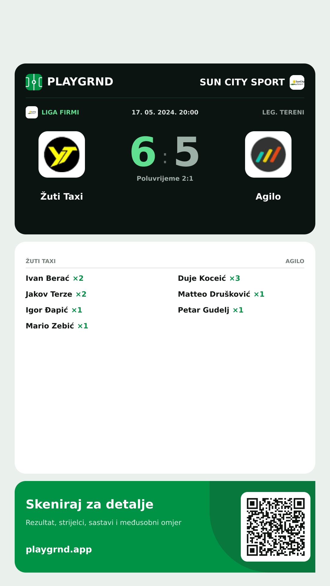 Story slika: Žuti Taxi 6:5 Agilo