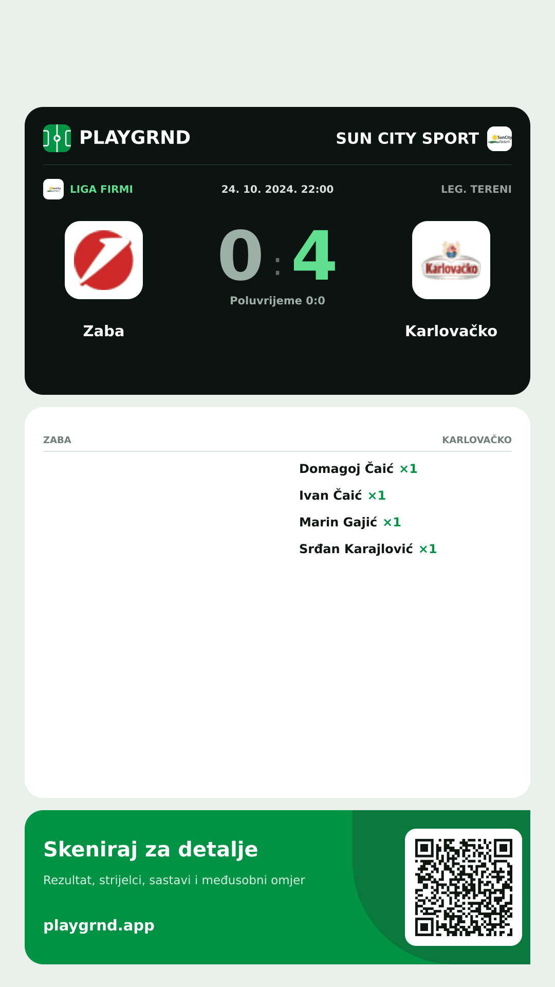 Story slika: Zaba 0:4 Karlovačko