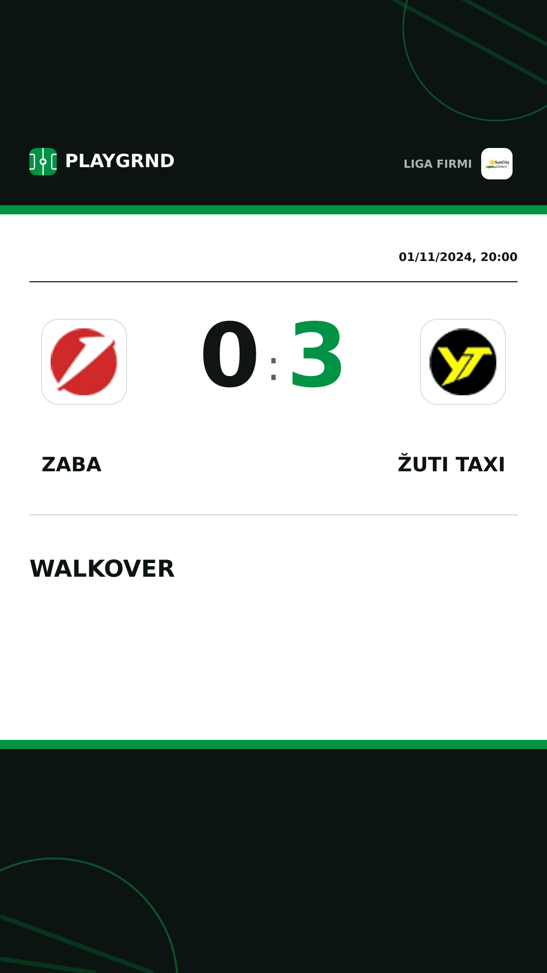Instagram artwork: Zaba 0:3 Žuti Taxi