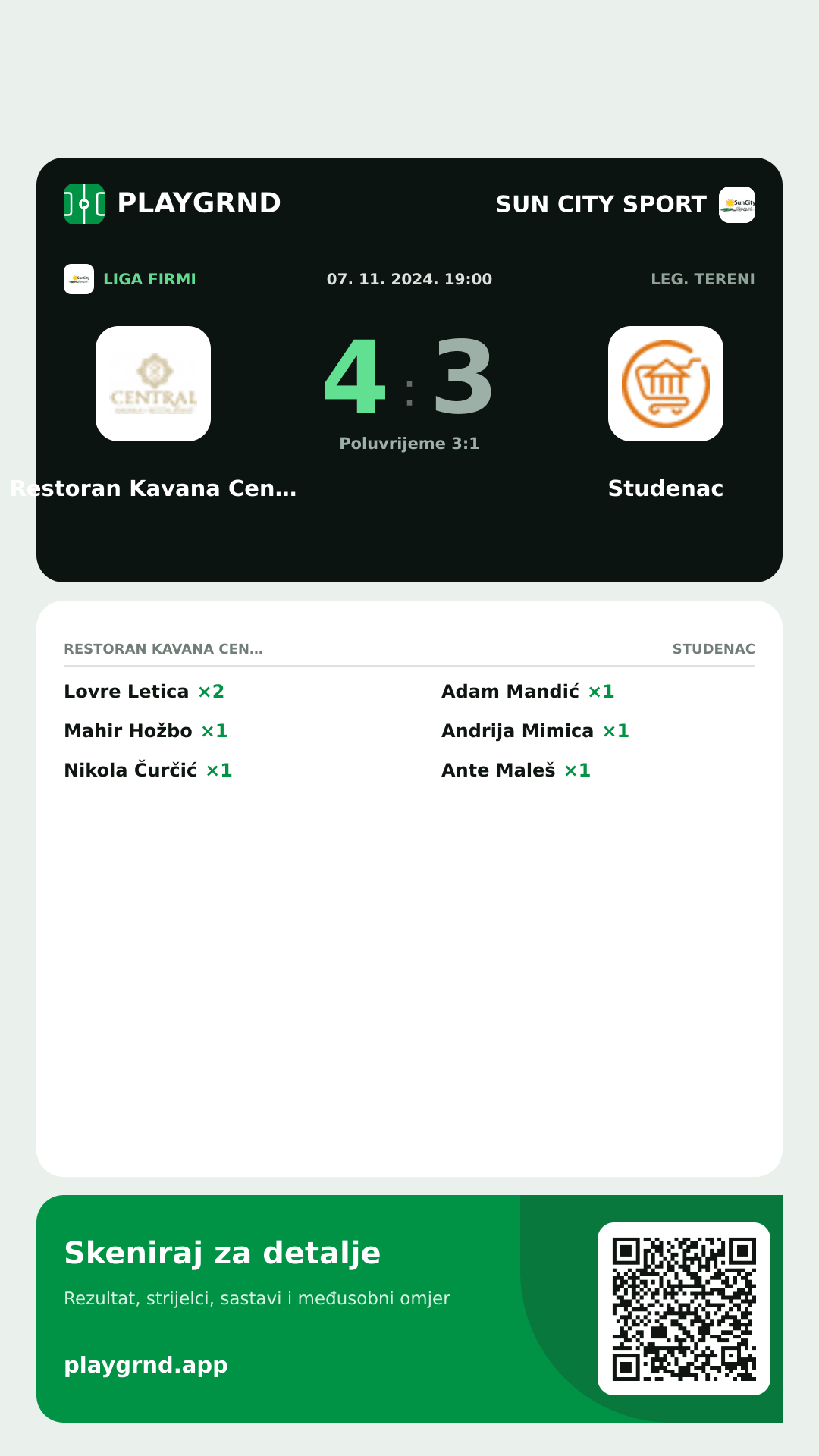 Story image: Restoran Kavana Central 4:3 Studenac
