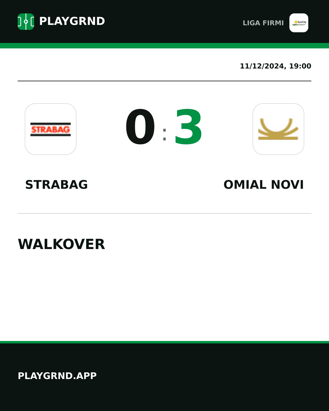Instagram artwork: Strabag 0:3 Omial Novi