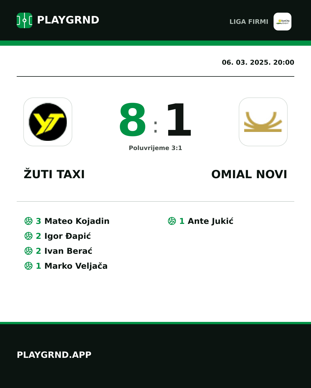 Instagram slika: Žuti Taxi 8:1 Omial Novi