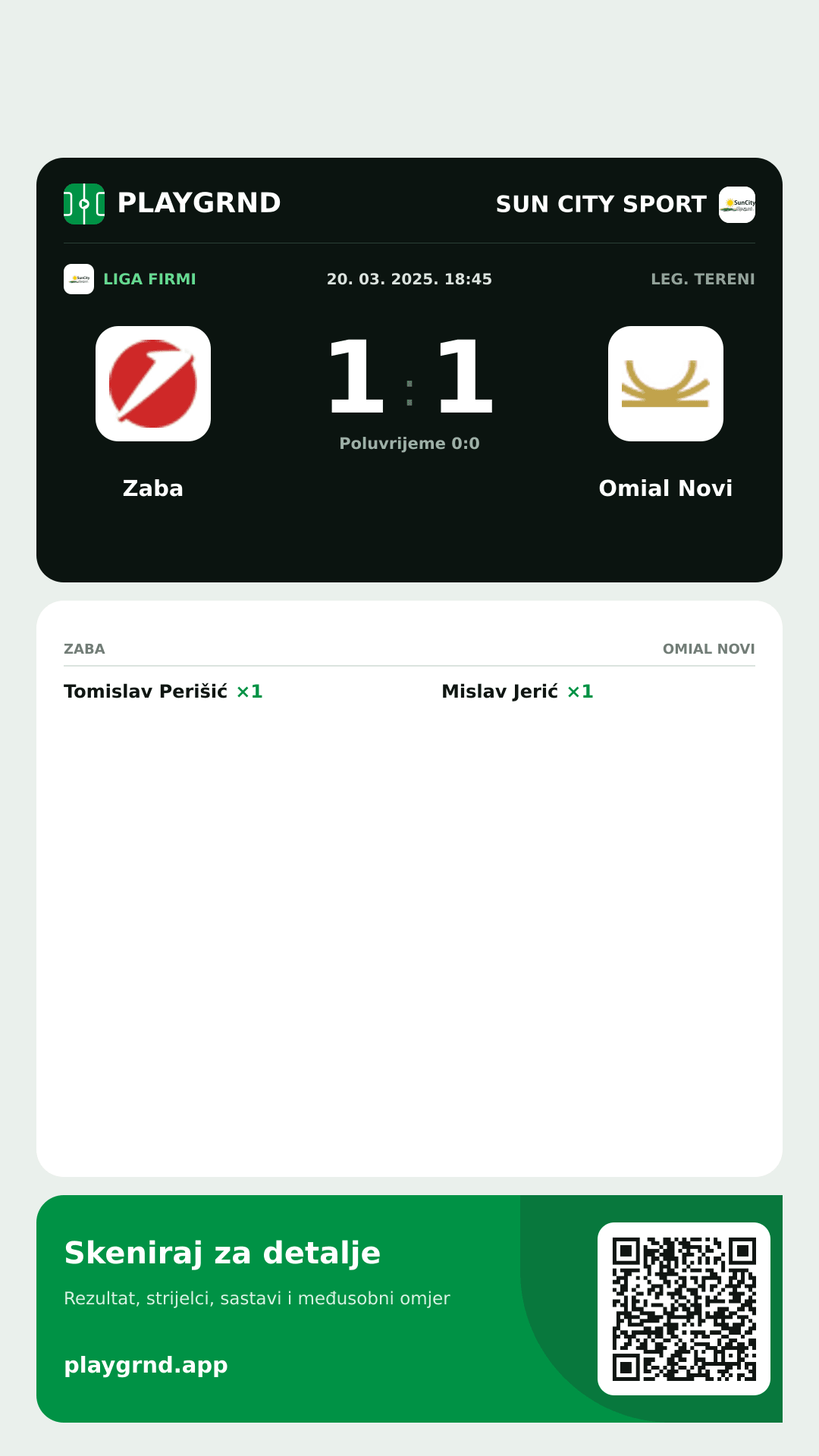 Story image: Zaba 1:1 Omial Novi