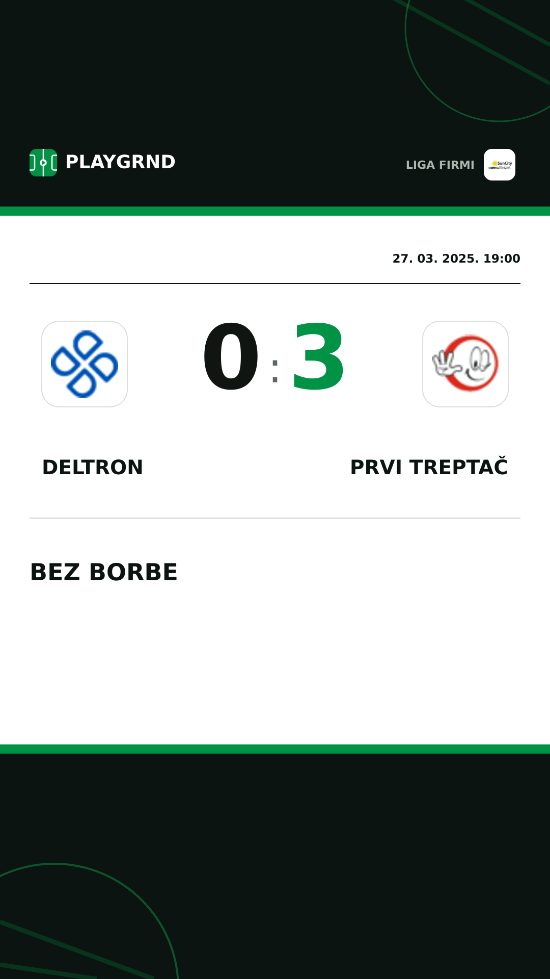 Instagram slika: Deltron 0:3 Prvi Treptač