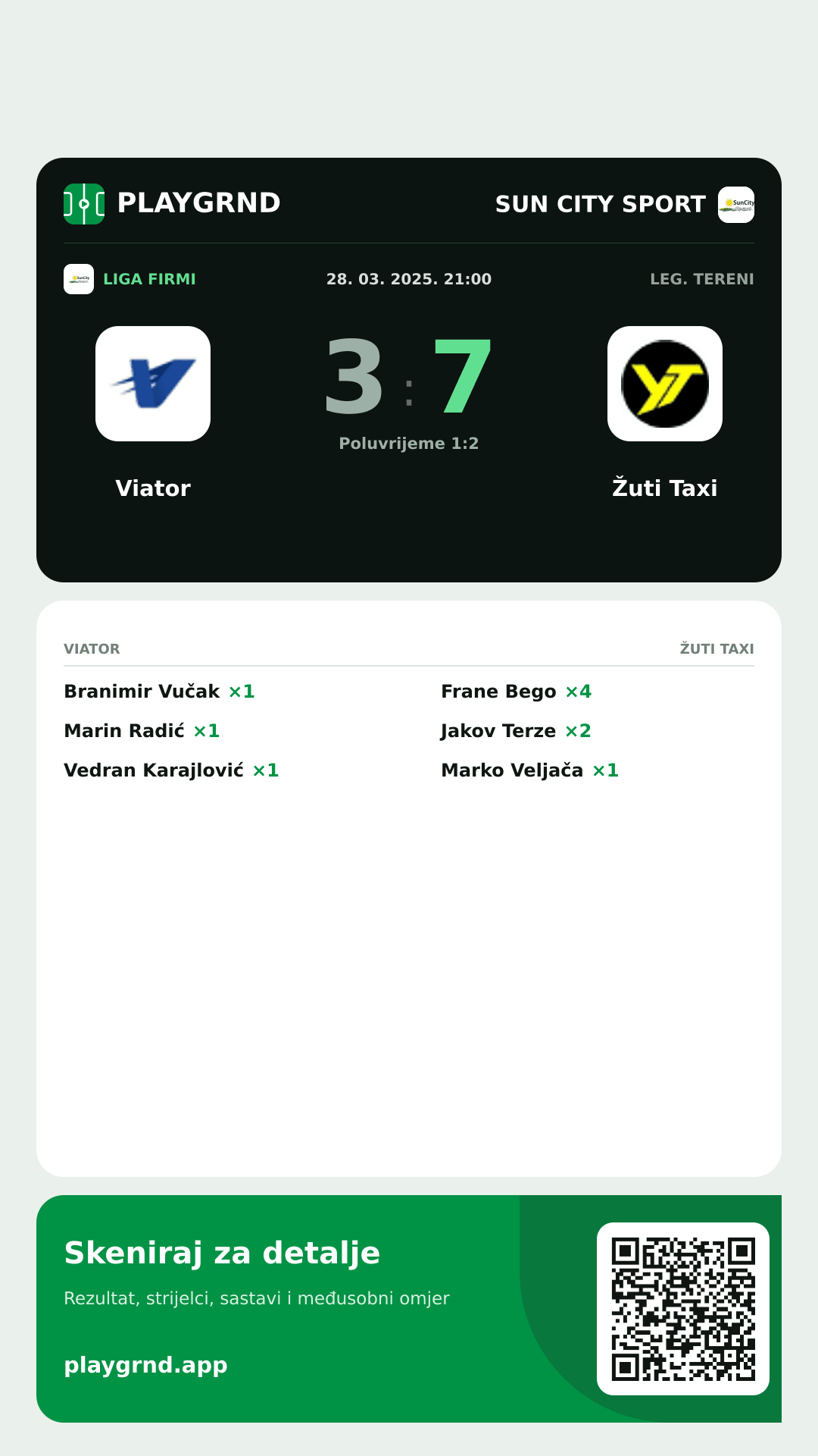 Story slika: Viator 3:7 Žuti Taxi