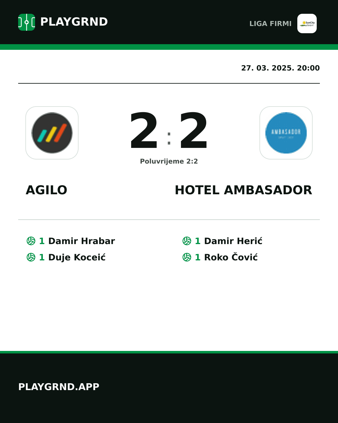 Instagram slika: Agilo 2:2 Hotel Ambasador