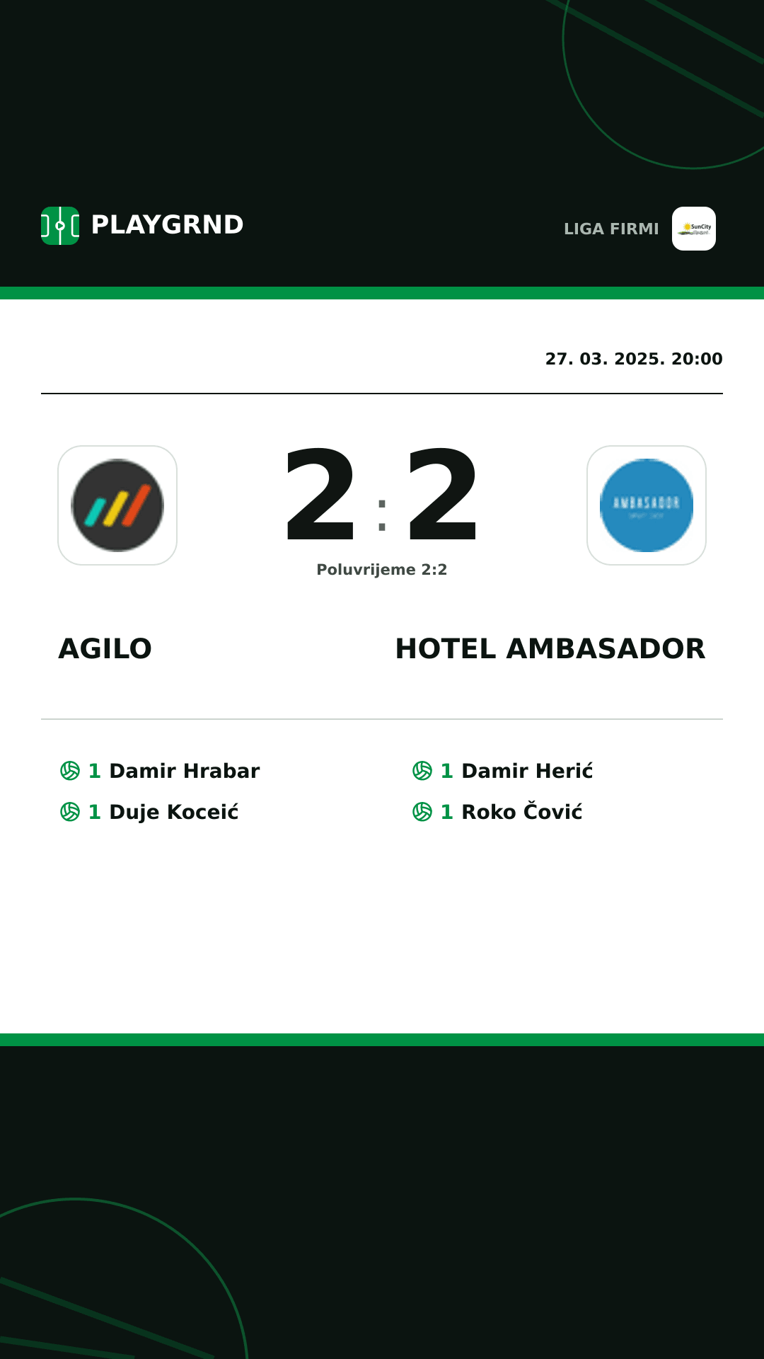 Instagram slika: Agilo 2:2 Hotel Ambasador